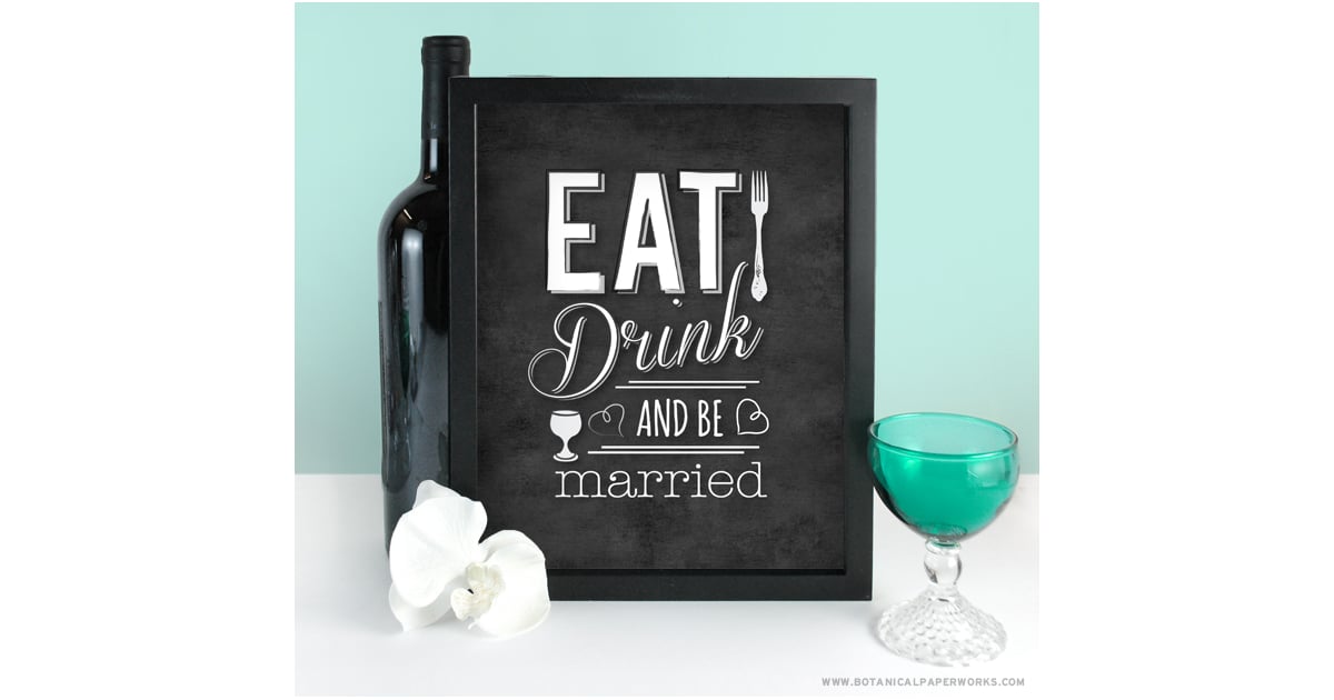 Buffet Sign | Free Printable Wedding Signs | POPSUGAR Smart Living Photo 18