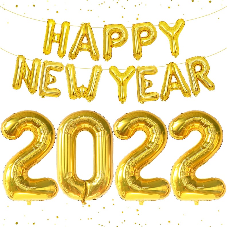 New Year's Eve Balloons: Gold 2022 Balloons