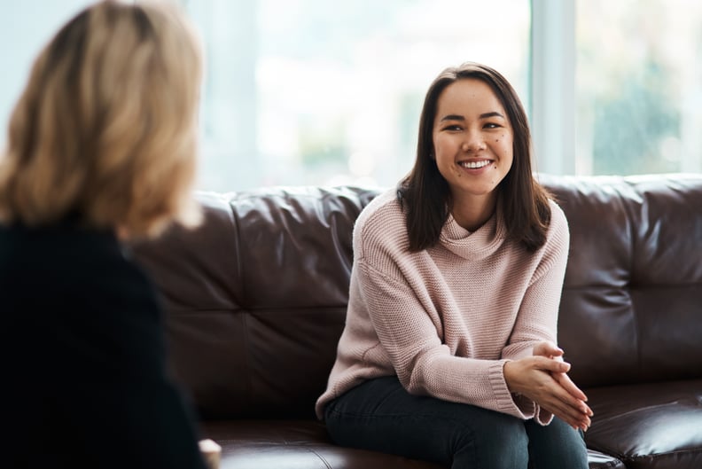 Woman in therapy session.