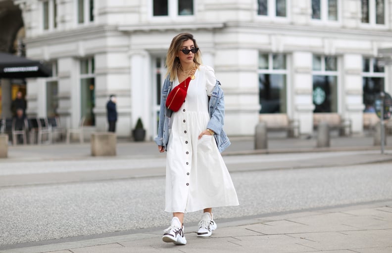 Throw On the Season's Hottest Accessories: Dad Sneakers and a Fanny Pack