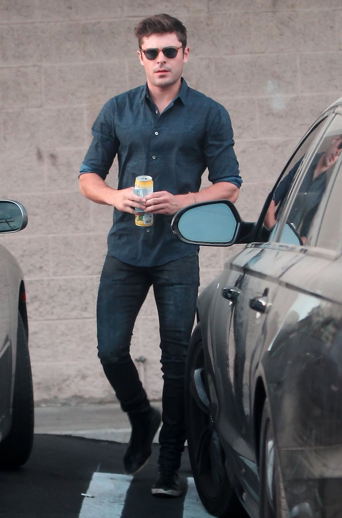 Zac Efron got back to his regular routine in LA on Tuesday after traveling to Spain earlier in the month.