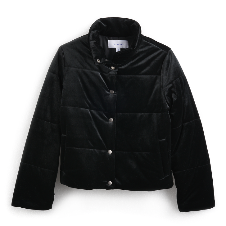 POPSUGAR Collection at Kohl's Velvet Puffer in Black Best Winter