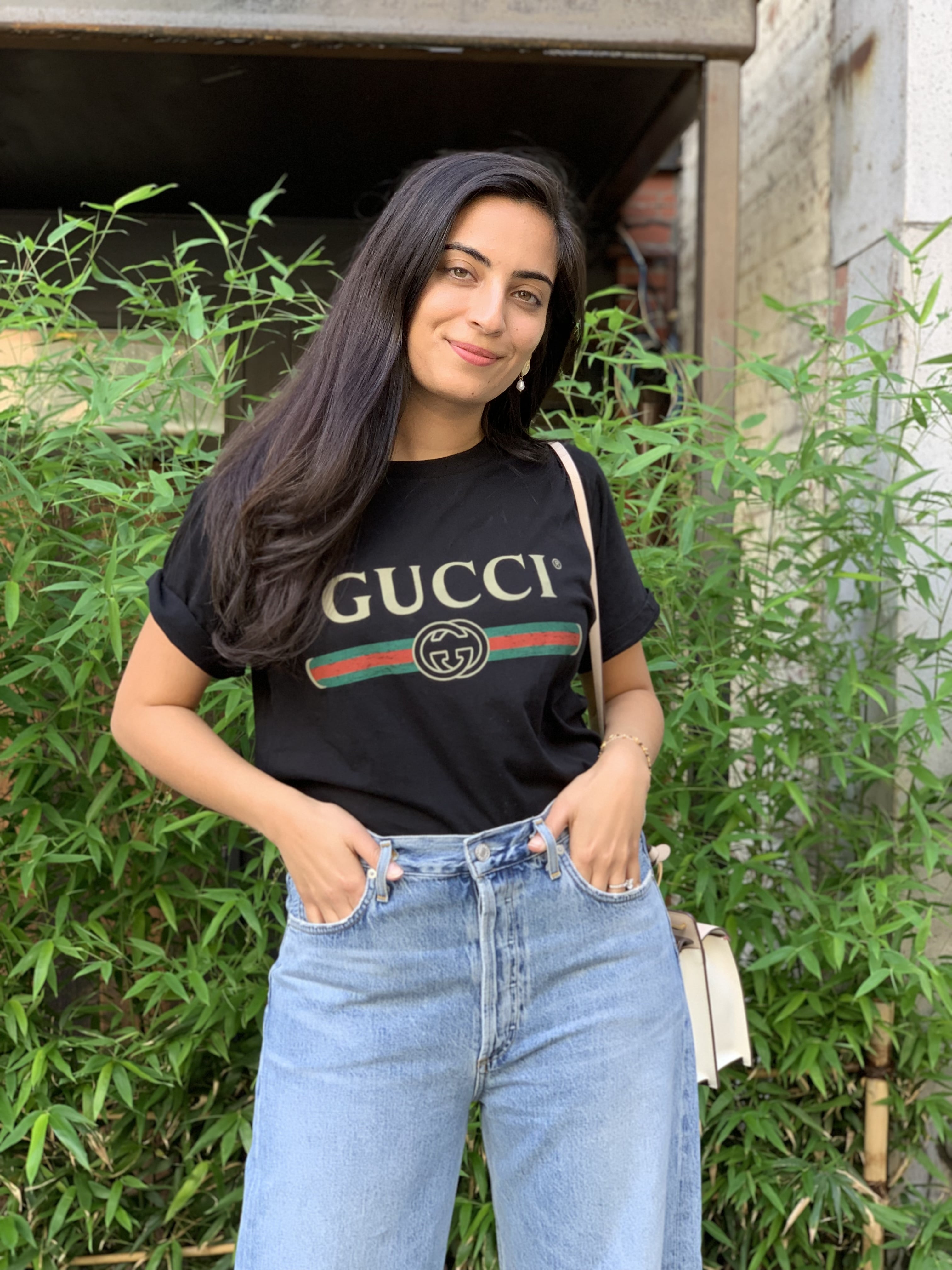 Black gucci t shirt outfit outlet