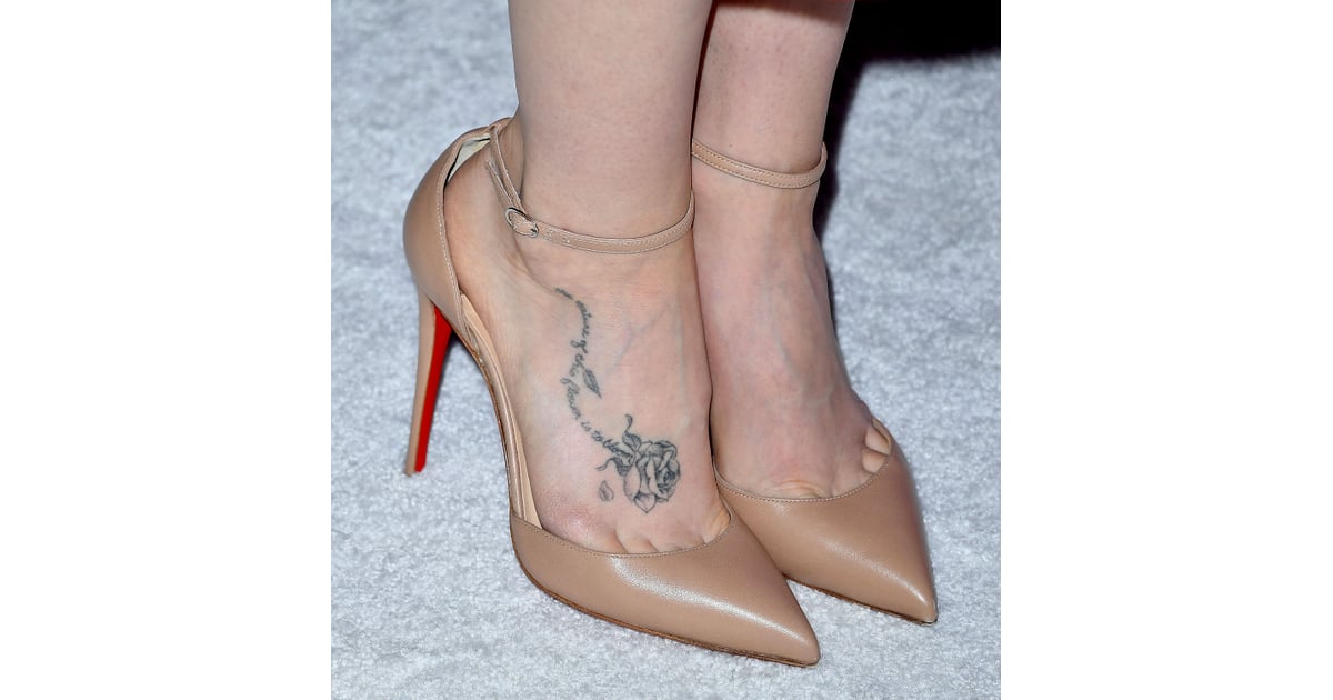 Elegant Lily Foot Tattoo