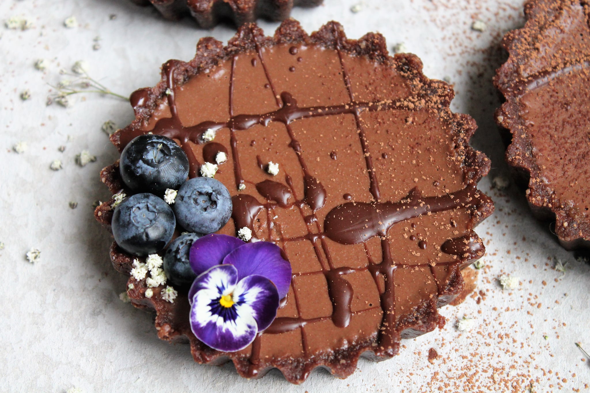 Raw Vegan Chocolate Tart Recipe POPSUGAR Fitness UK