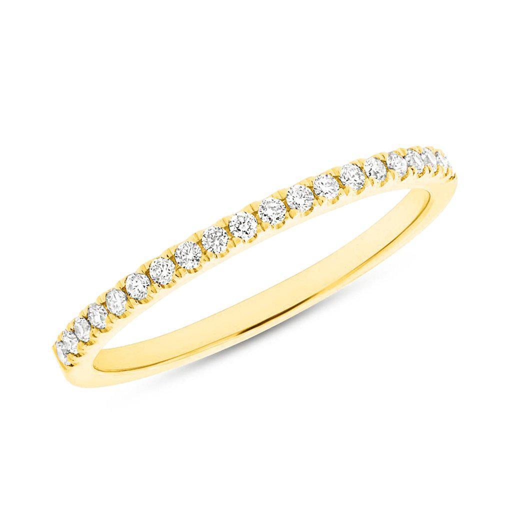 Anne Sisteron 14KT Yellow Gold Diamond Jessie Half Eternity Band Ring