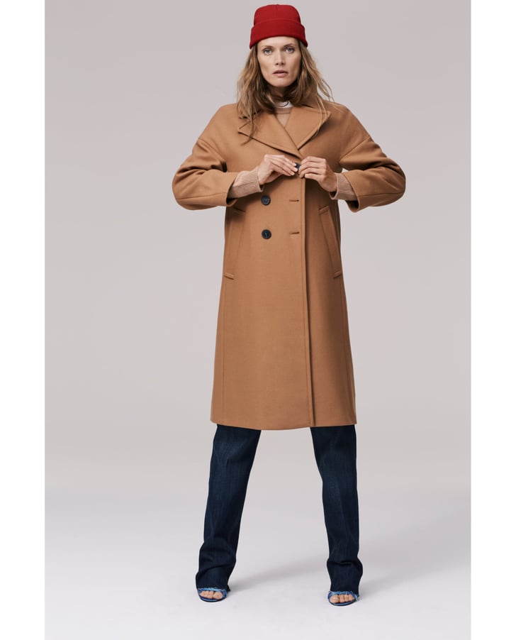 Zara Long Oversized Coat | Angelina Jolie's Camel Coat | POPSUGAR