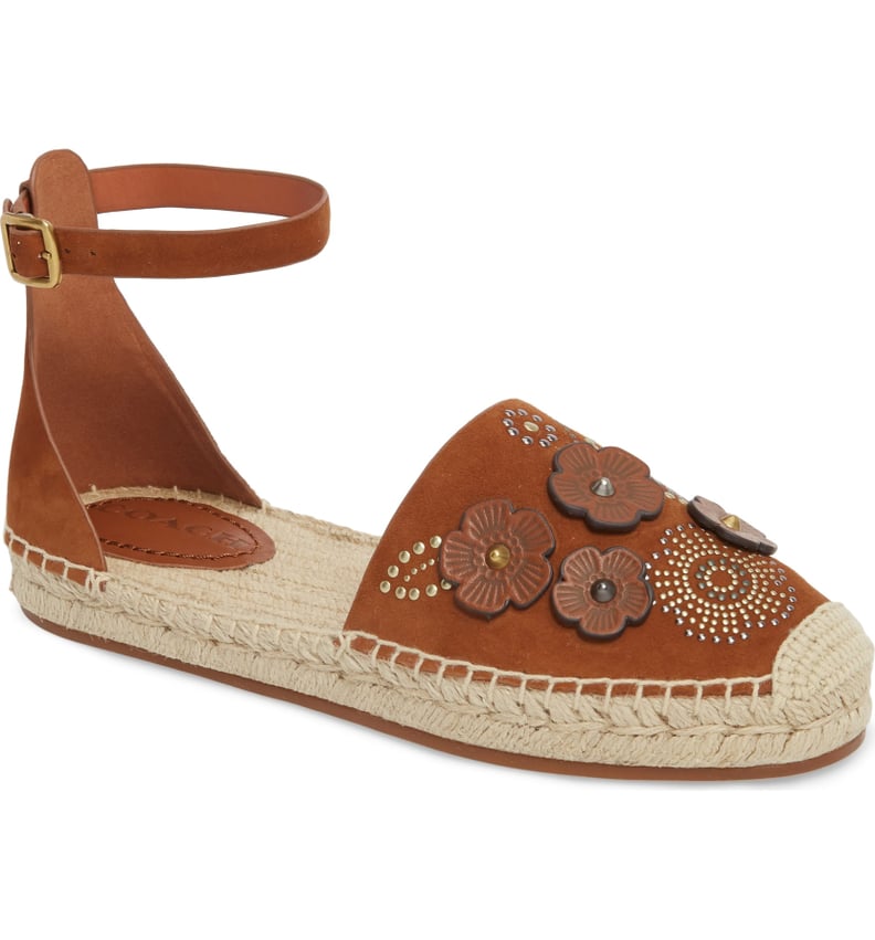 Coach Astor Ankle Strap Flats