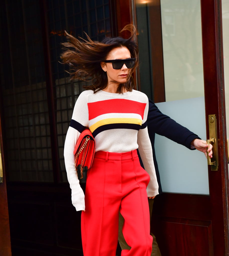 Victoria Beckham's Red Trousers November 2018 | POPSUGAR Fashion UK ...