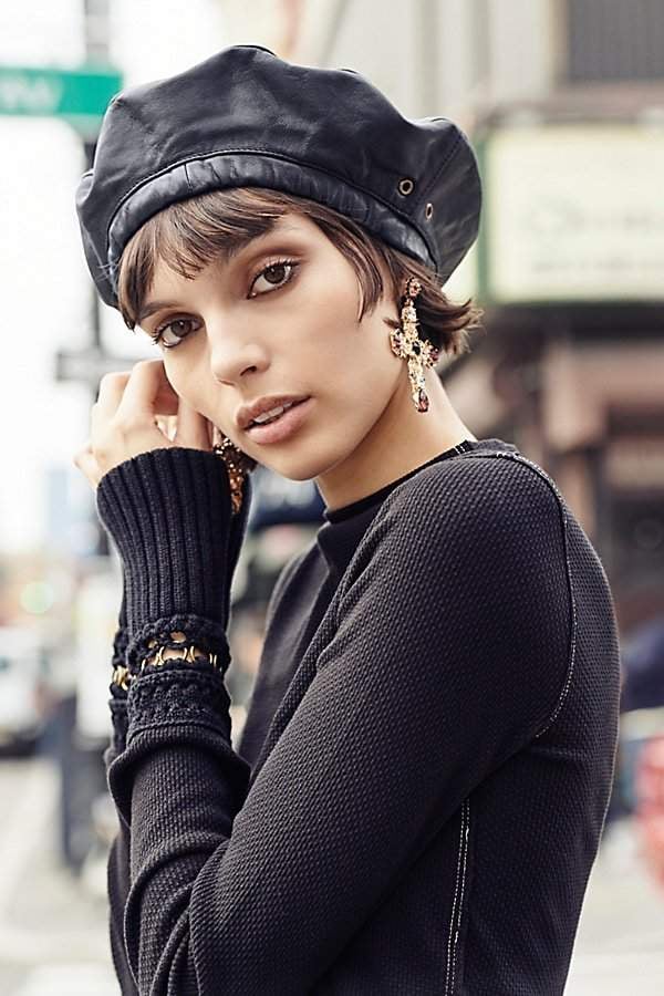 Free People Nicholas K Lolita Leather Beret