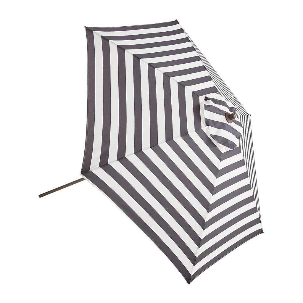 Natural Stripe Steel Umbrella Cheap Outdoor Decor From Pier 1 Imports