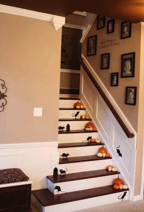 Halloween Staircase Decor