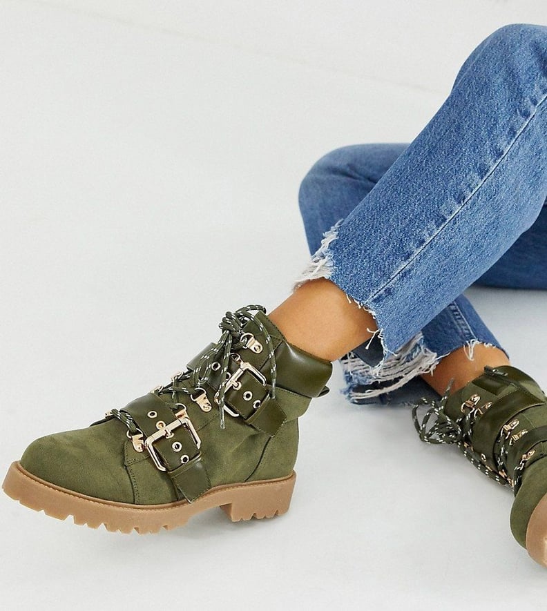 ASOS Design Wide Fit Avenue Hiker Boots