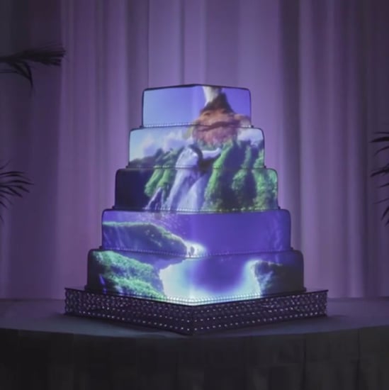 Disney Image Mapping Wedding Cakes