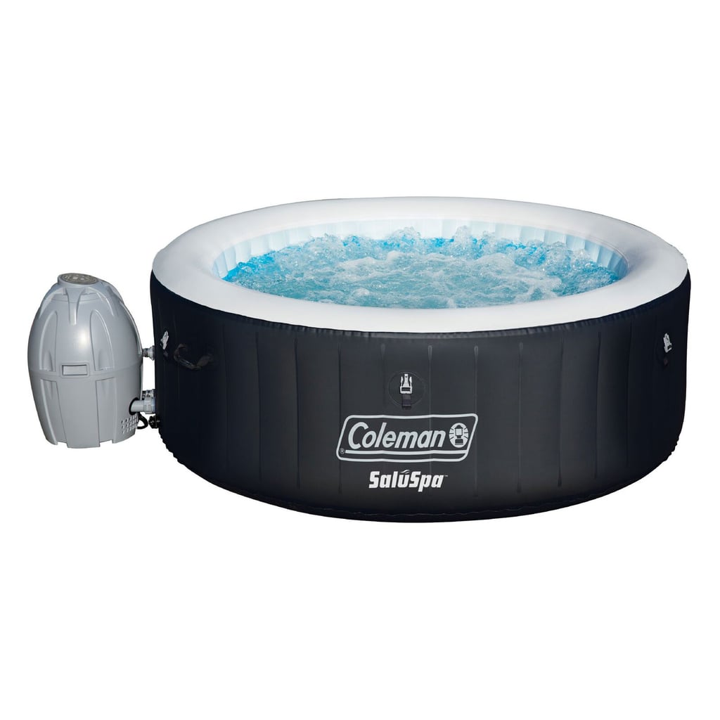 Coleman SaluSpa Four-Person Portable Inflatable Outdoor Spa Hot Tub, Black ($369)