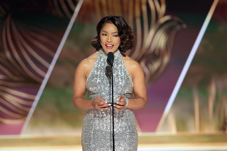 BEVERLY HILLS, CALIFORNIA - JANUARY 10: 80th Annual GOLDEN GLOBE AWARDS -- Pictured: Angela Bassett accepts the Best Supporting Actress in a Motion Picture award for 
