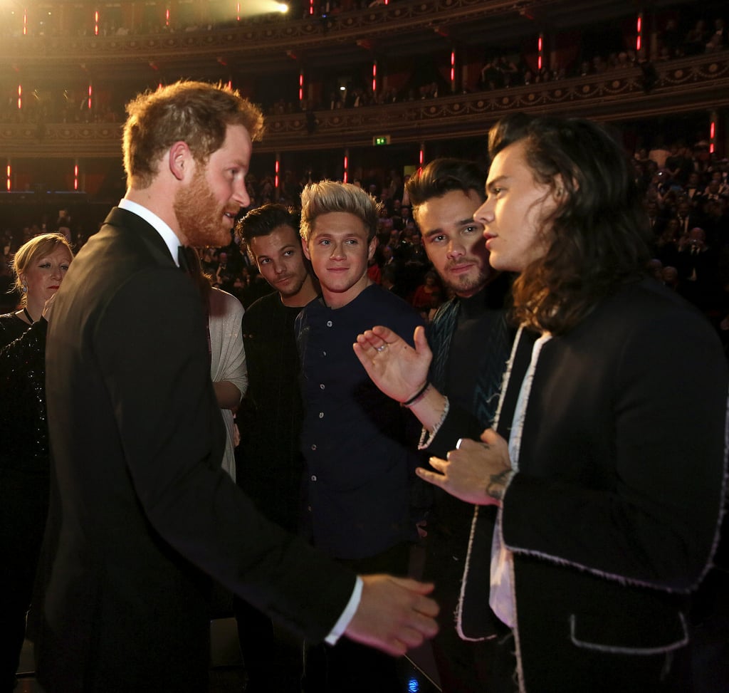One Direction Meeting Prince Harry in 2015
