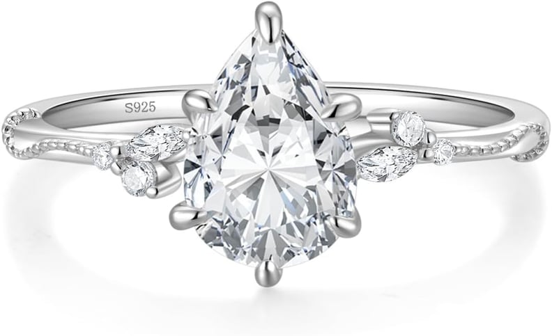 Best Affordable Halo Cubic Zirconia Engagement Ring