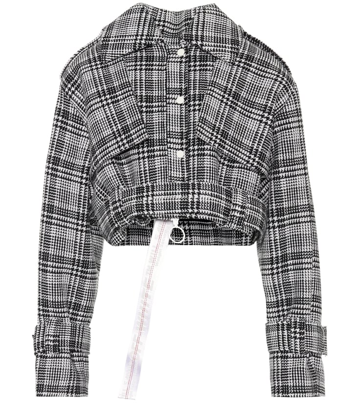 off white plaid pants
