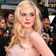 Elle Fanning Attends the Cannes Film Festival in a Blush Pink Ballgown