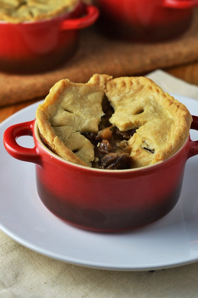 Vegan Mushroom, Chestnut, and Ale Pie