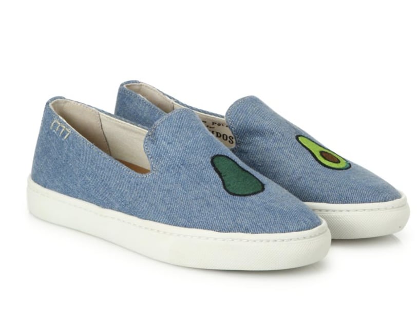 Soludos Avocado Denim Skate Sneakers