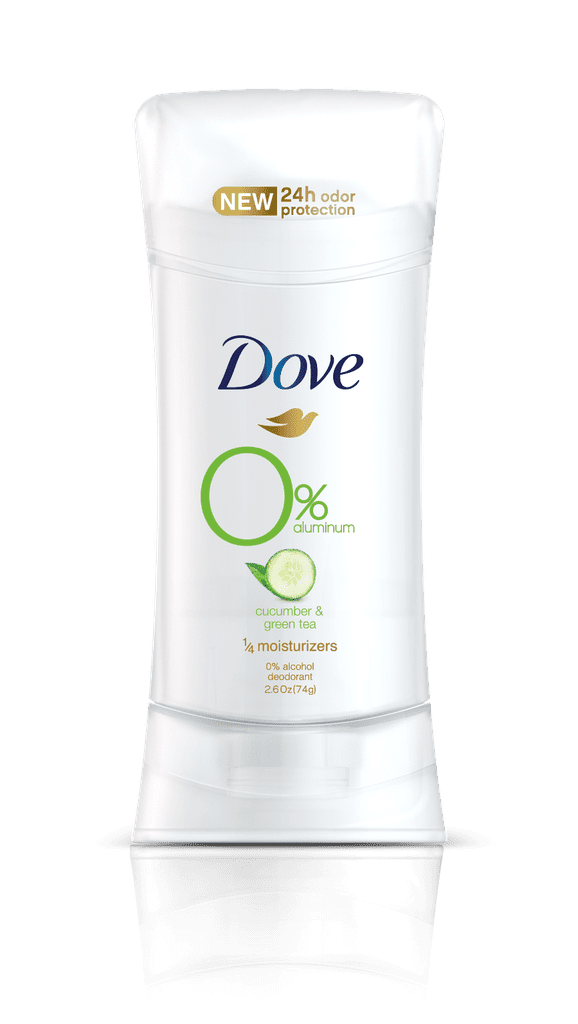 Dove 0% Aluminum Deodorant in Cucumber and Green Tea