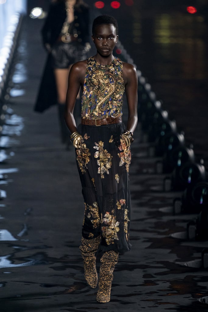 Naomi Campbell Closed Saint Laurent Spring 2020 Show