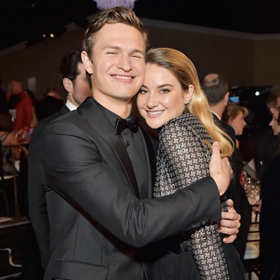 Shailene Woodley and Ansel Elgort at the Golden Globes 2018