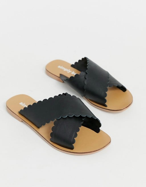 Simply Be Leather Sliders | Best Black Sandals For Women | POPSUGAR ...