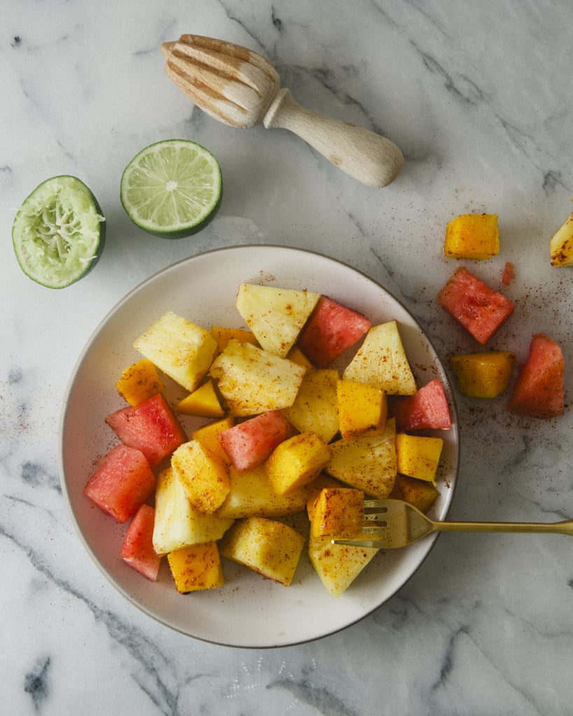 Spicy Watermelon, Mango, and Pineapple Fruit Salad