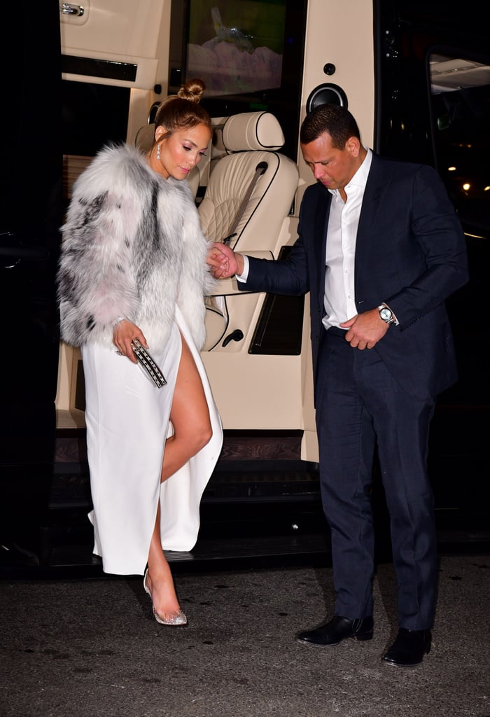 Jennifer Lopez White Elie Saab Dress at Second Act Afterparty