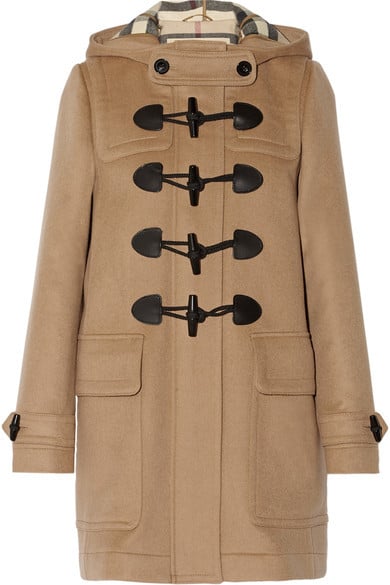 Burberry Hooded Wool-Felt Duffle Coat ($995)