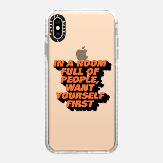 Casetify Want Yourself Quote Case iPhone XS Max Cases POPSUGAR