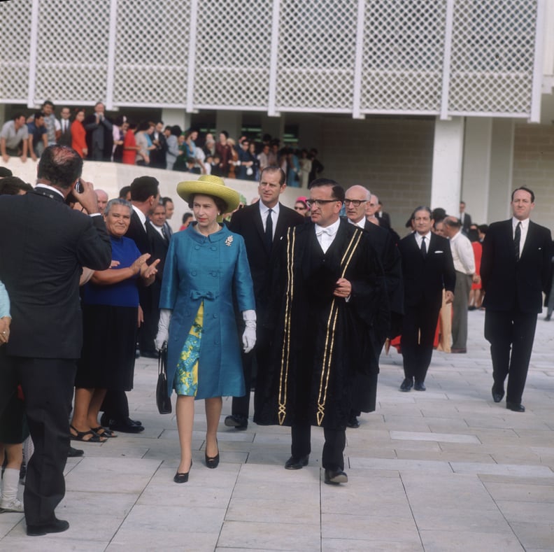女王在访问1967年马耳他