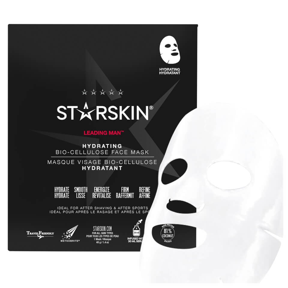 Starskin Leading Man Hydrating Coconut Bio Cellulose Second Skin Face Mask