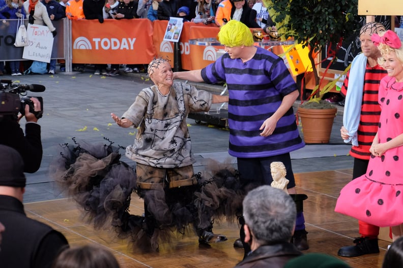 Meredith Vieira as Pig-Pen and Willie Geist as Schroeder