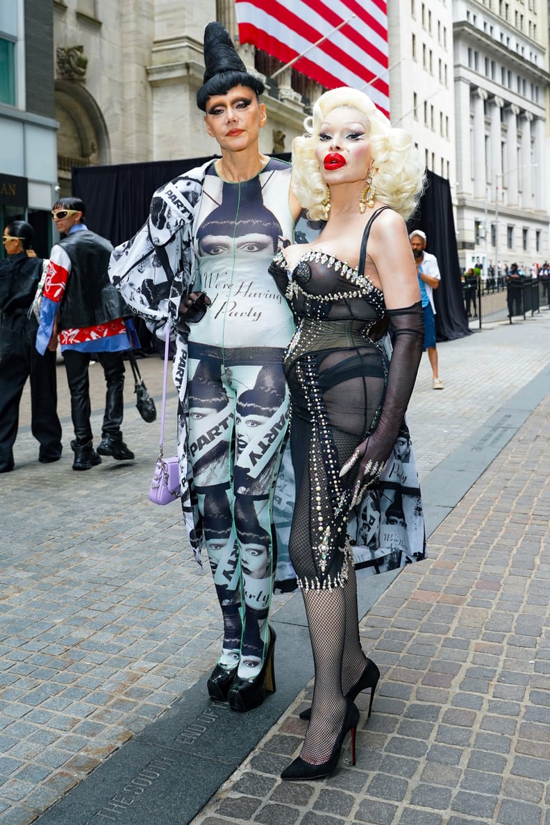 Susanne Bartsch and Amanda Lepore Outside the Balenciaga Resort 2023 Show