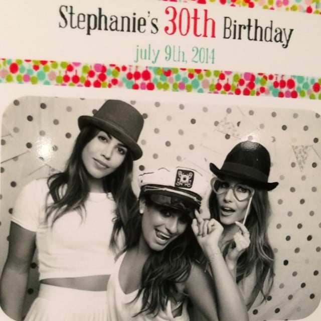 Lea Michele had fun in a photo booth with Lily Aldridge.
Source: Instagram user msleamichele