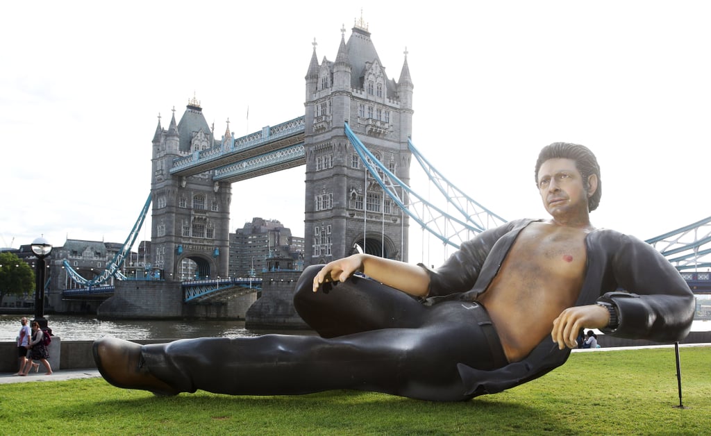 Giant Jeff Goldblum Sculpture in London