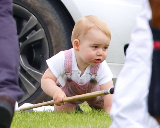 Prince George Crawls at Polo Match | Pictures
