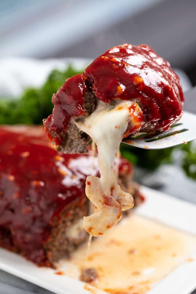 Mozzarella-Stuffed Meatloaf