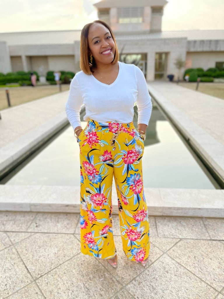 Loves the Sun Black Floral Print Wide-Leg Pants