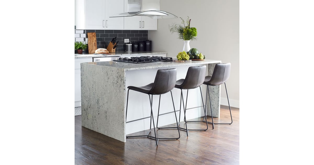 West elm store bar stools leather