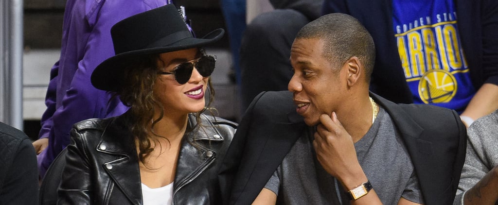 Jay Z and Beyonce at LA Clippers Game February 2016