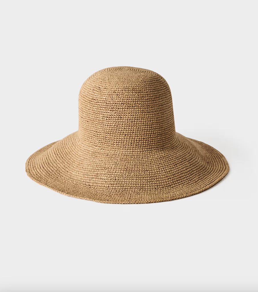 Aritzia Sunbeam Raffia Medium-Brim Hat