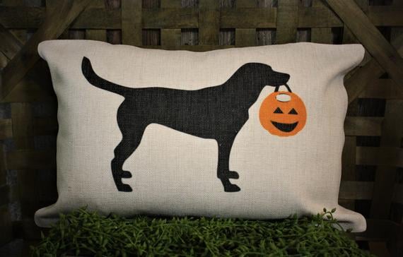 Halloween Labrador Pillow