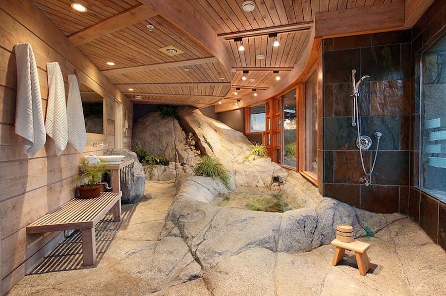 This stony shower feels like bathing in the great outdoors. She'd love it!