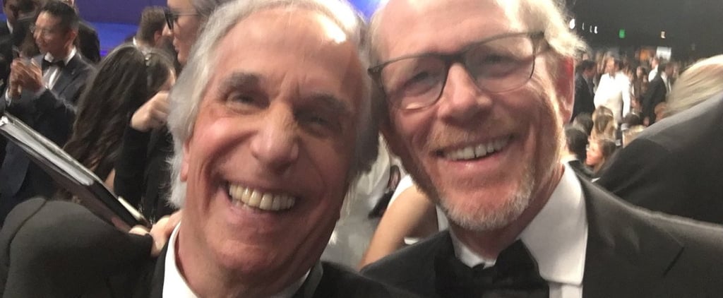 Henry Winkler and Ron Howard at the 2018 Emmys