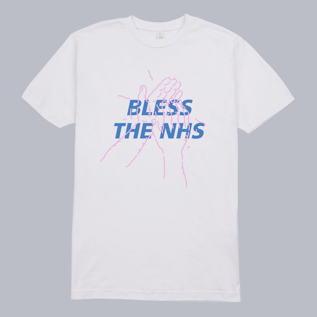 Blanks Factory Bless The NHS T-Shirt White